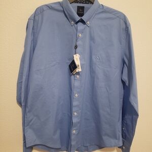 Tailorbyrd Light Blue Casual Button-Down Shirt